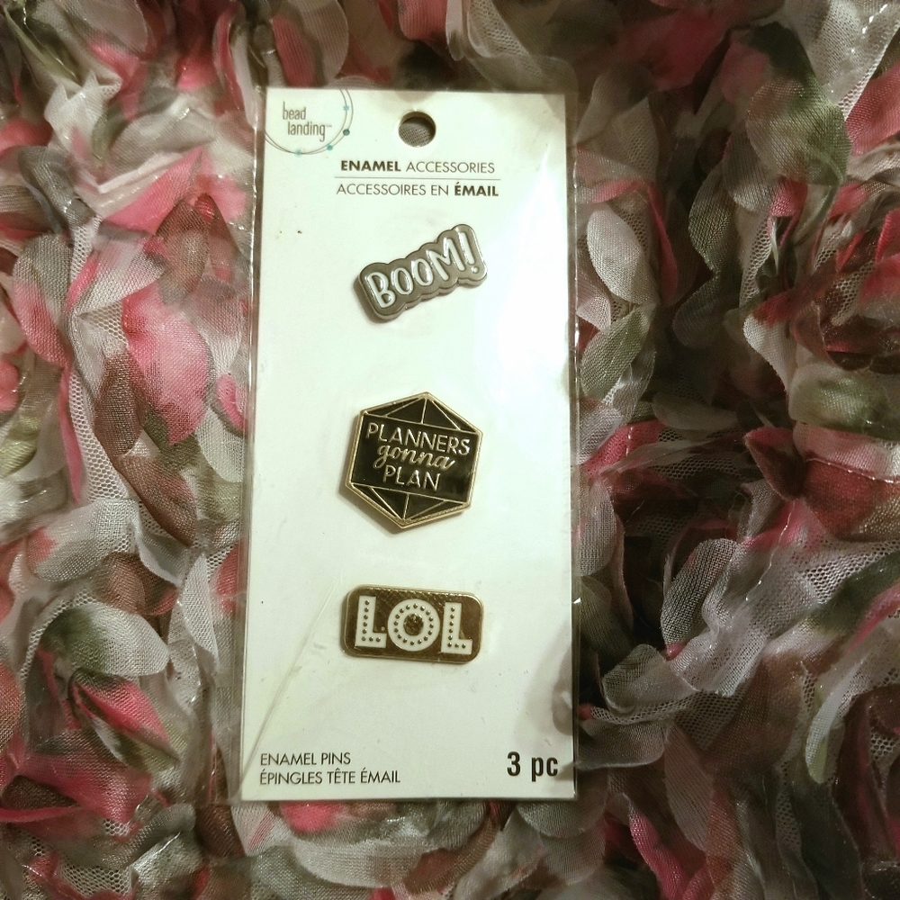 Enamel Planner Pins BOOM! LOL, Planners gonna plan